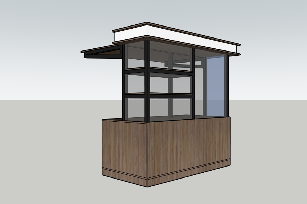 universal booth kiosk real dimention, an Architecture 3D Model by makart25 (Photo 2 of 5)