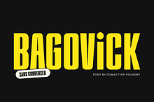 Bagovick - Sans Condensed Font