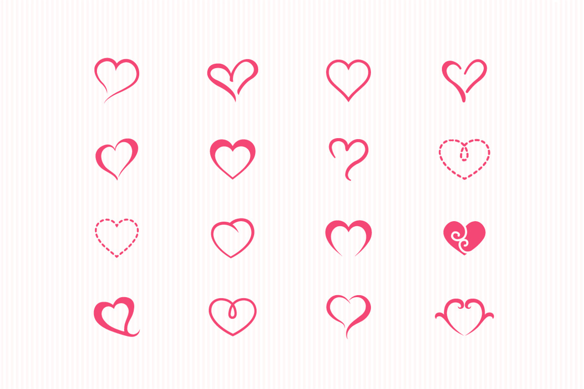 85 Heart Symbol Icons preview 3