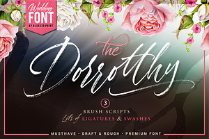 Dorrotthy script: 3 fonts & swashes, a Script Font by Blessed Print