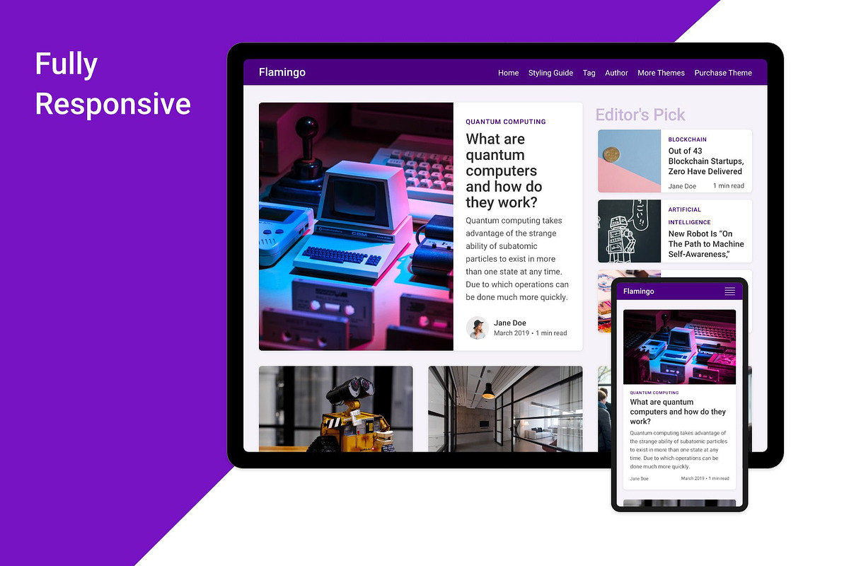 Flamingo - Ghost Blogging Theme, a Websites & App Template by Stylesheets.dev (Photo 5 of 6)