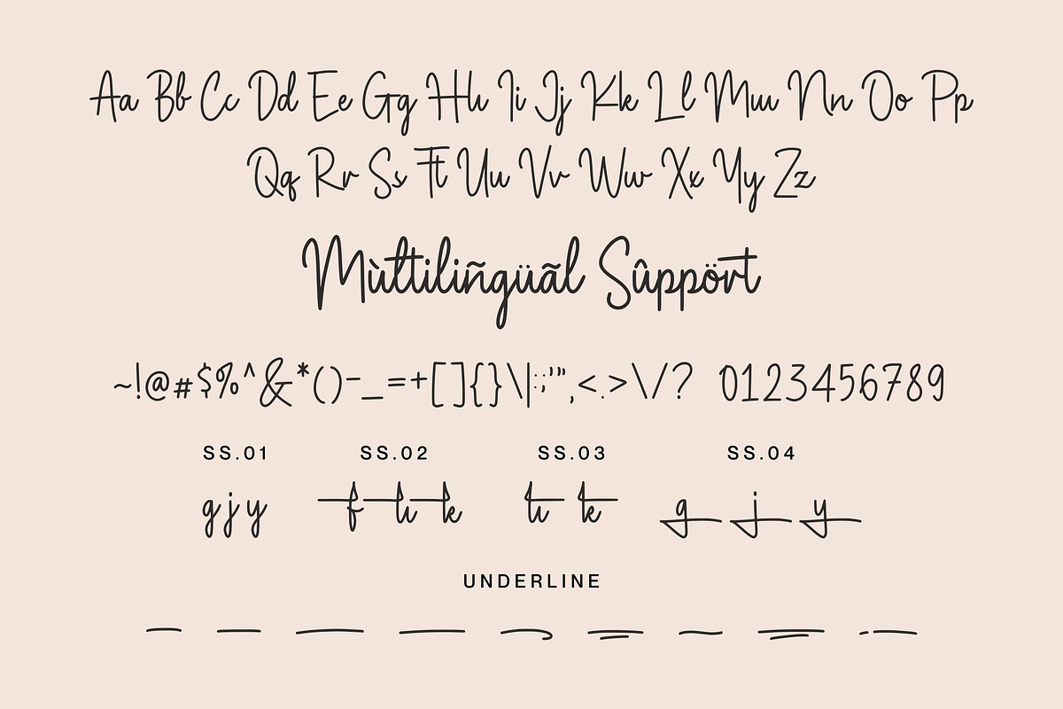 Magnolia Sparkling Font, a Script Font by Allouse Studio (Photo 7 of 10)