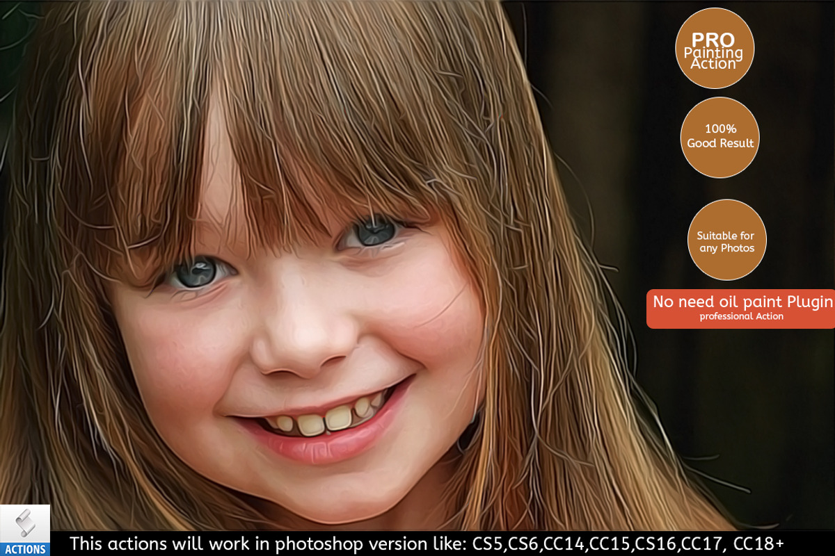Ultimate Realistic Painting Effect, an Action Add-On by Vatdesign (Photo 1 of 3)