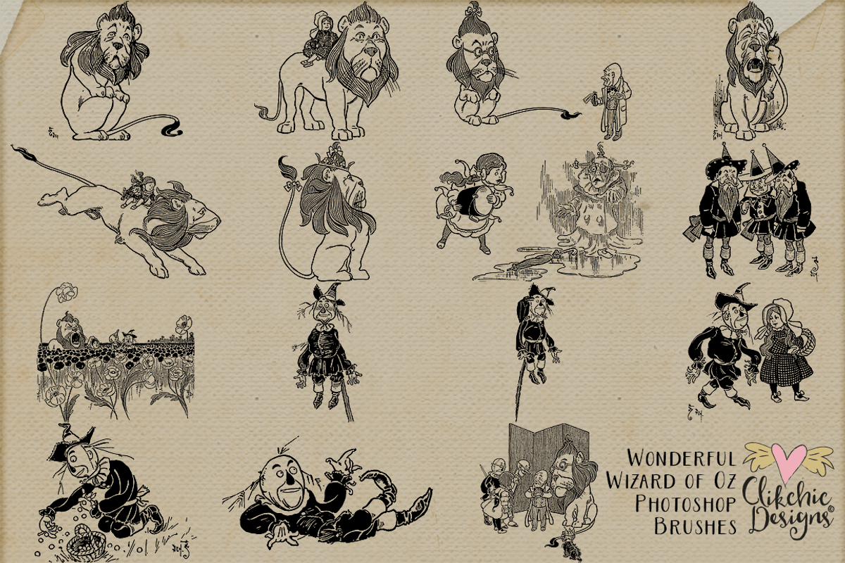 Wizard of Oz Photoshop Brushes, a Brush Add-On by Clikchic Designs (Photo 5 of 5)