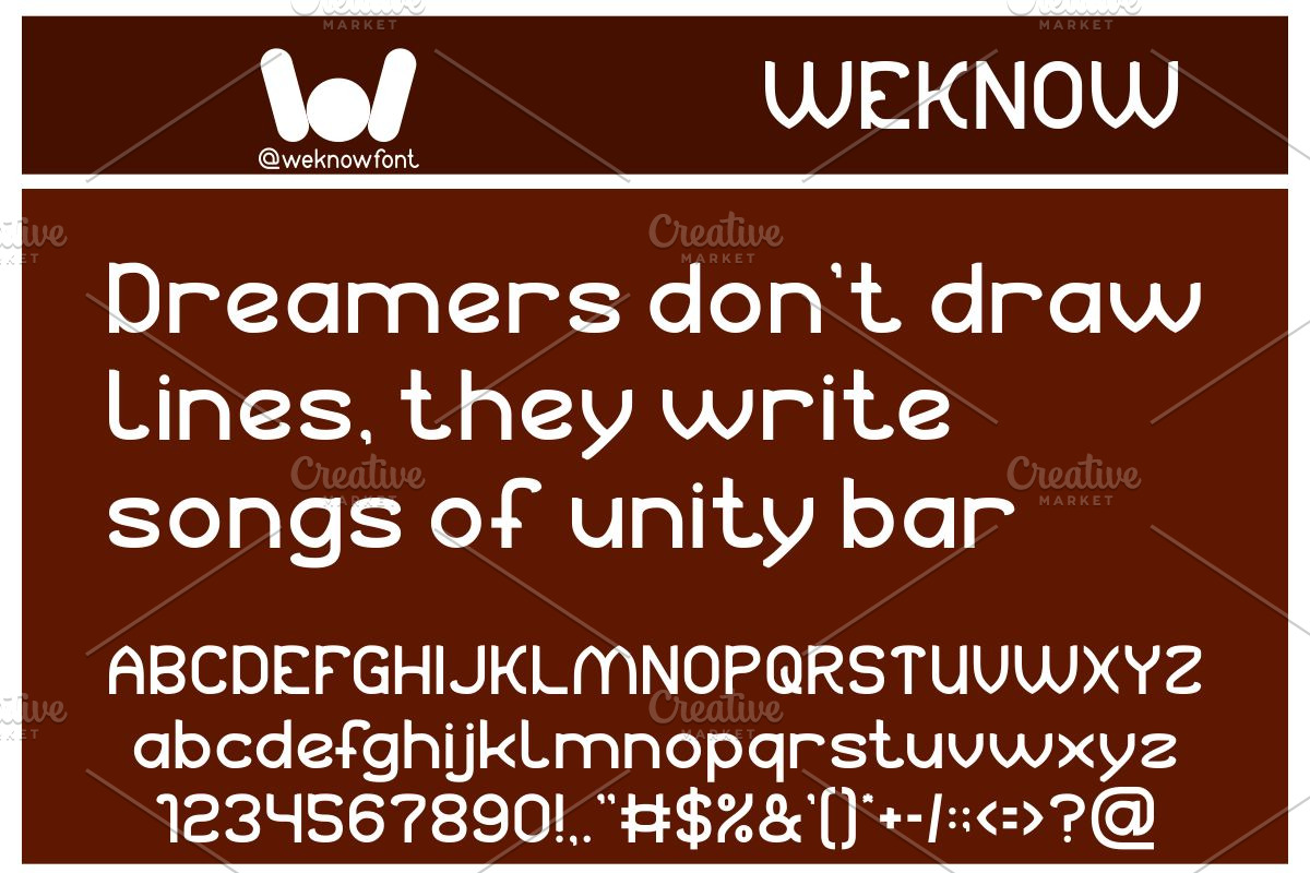 Kitchen Bar font, a Sans Serif Font by weknow (Photo 3 of 8)