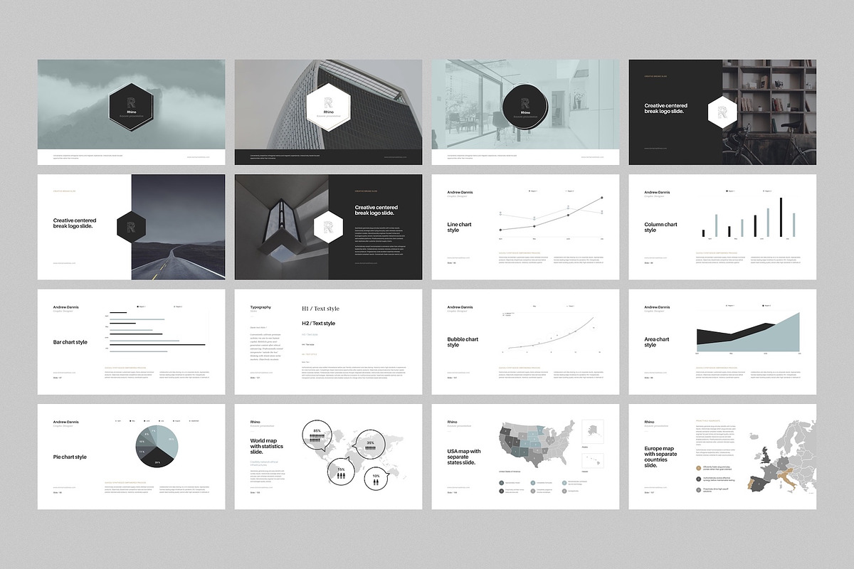 Rhino Keynote Presentation Template, a Presentation Template by Goashape Studio (Photo 6 of 9)