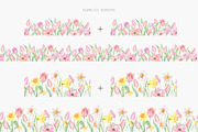 Spring flower, Easter set Watercolor, an Animal Illustration by Daryartsy (Thumbnail 5 of 12)