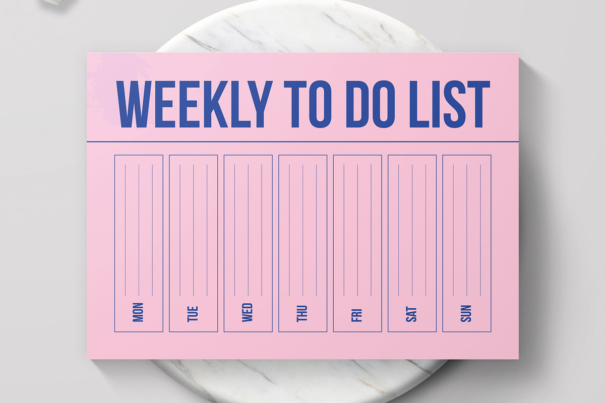 Weekly To Do List Planner Template, a Stationery Template by MightyDesign (Photo 2 of 6)