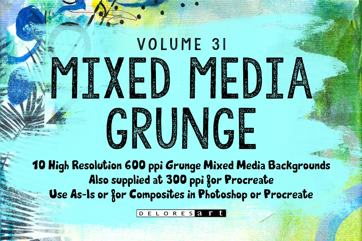 Mixed Media Grunge Backgrounds, a Brushes & More by DeloresArt (Photo 1 of 7)