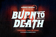 Burn to Death - Terrific Horror Font, a Font by Sarid Ezra (Thumbnail 1 of 9)