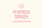 Friendly Smiley - a Fun Font, a Script Font by Ali Hamidi