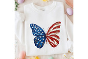 Brushstroke Patriotic Butterfly Png, an Illustration by designcity5 (Thumbnail 2 of 9)