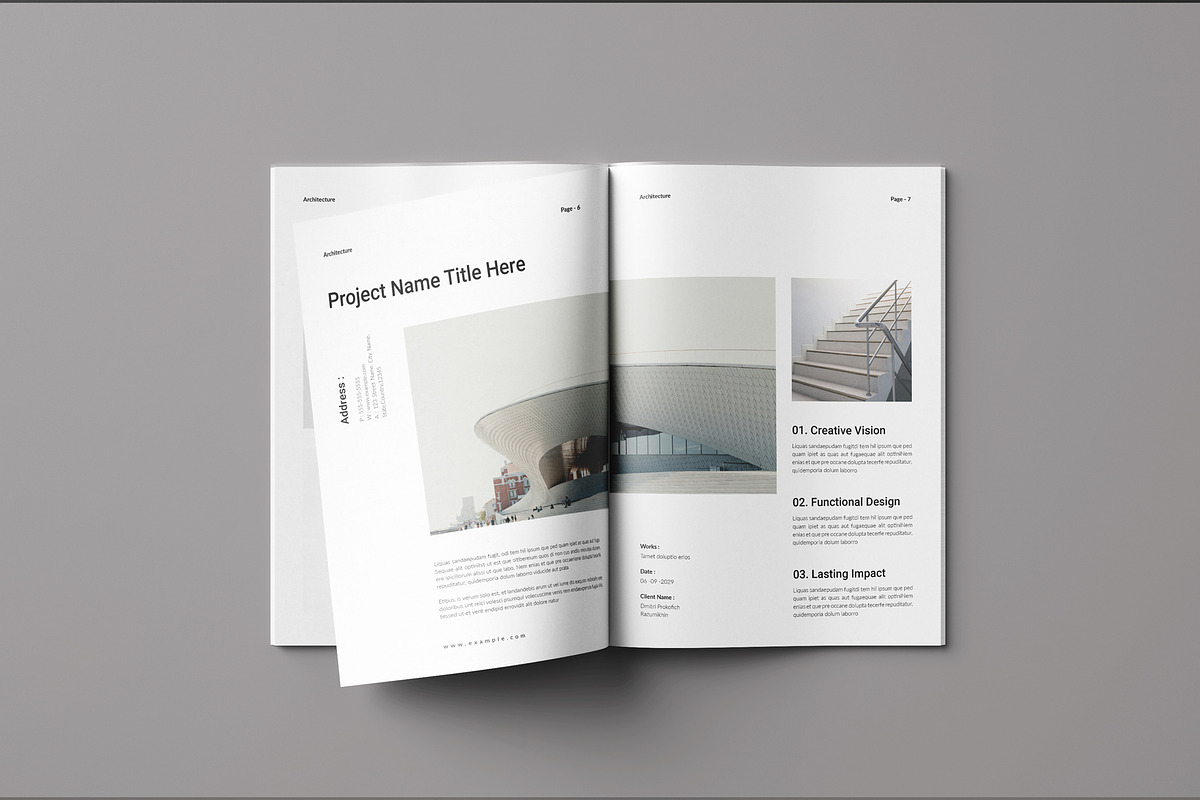 Architecture Brochure Template, a Brochure Template by Seeing-art (Photo 4 of 11)