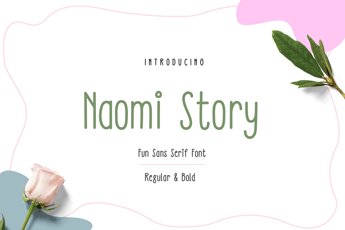 Naomi Story - Casual Sans Serif Font, a Sans Serif Font by sereneowl (Photo 1 of 4)