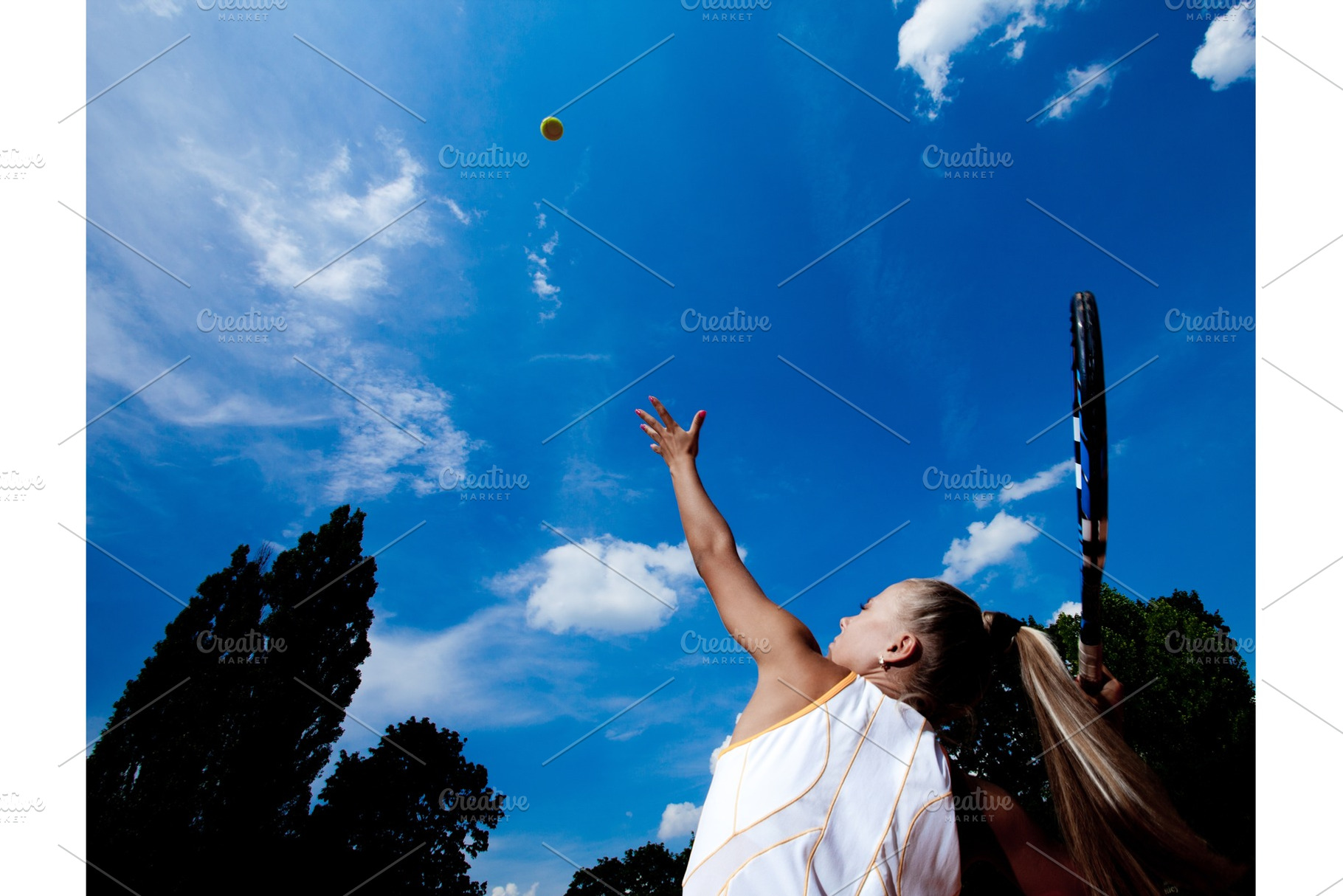 Woman sporty tennis player stock photo containing beautiful and attractive, a Sports & Recreation Photo by Dmitry Bairachnyi