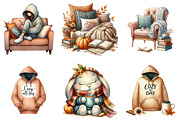 Fall Lazy Day Sublimation, an Illustration by DreamArtGraphic (Thumbnail 3 of 4)
