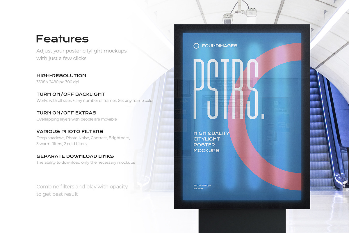 Poster outdoor indoor mockup bundle, an Advertising Mockup by FoundImages (Photo 2 of 64)