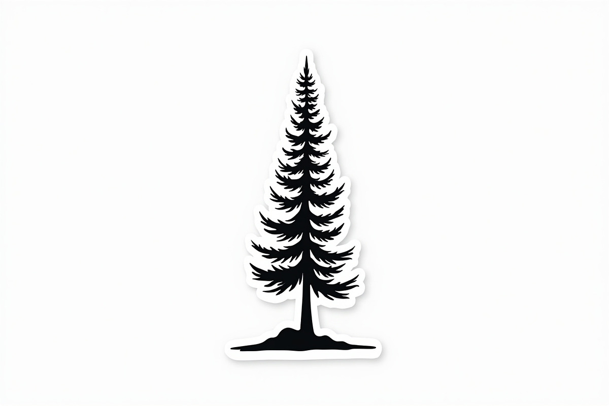 8 Pine Tree Silhouette Bundle, an Illustration by hafijul (Photo 6 of 9)