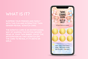 Twin Girls Digital Scratch Card, an Email Template by SunshineStudioBoutique (Thumbnail 3 of 8)