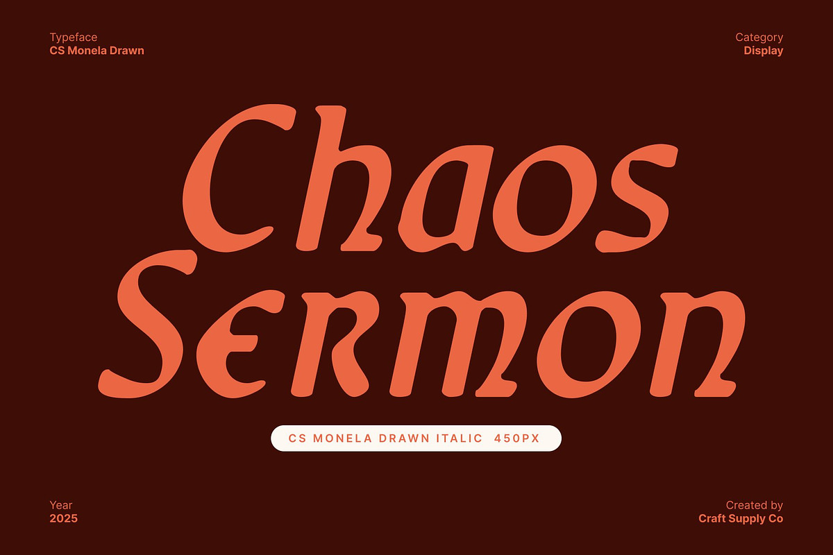 CS Monela Drawn, a Serif Font by Craft Supply Co. (Photo 4 of 8)