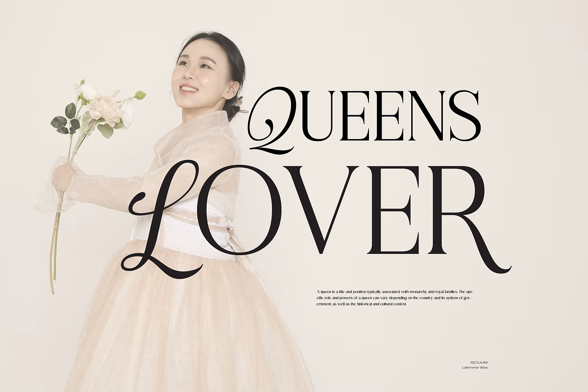 LaFemme Vibe | Serif Font, a Font by Jolicia Type (Photo 4 of 11)