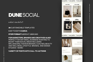 DUNE Canva Instagram Stories