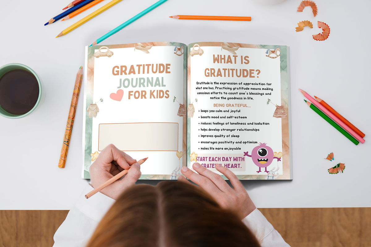 Gratitude Journal for Kids, a Design Template by Book2bees (Photo 2 of 4)