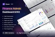 Dyser Finance Admin Dashboard UI Kit, an UI Kit Template by Creative Perspective (Thumbnail 1 of 7)