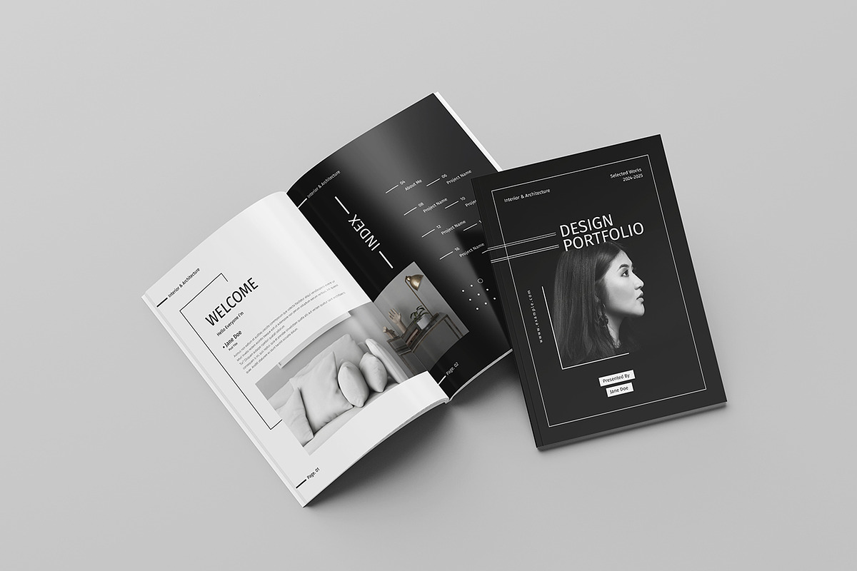 Interior Design / Portfolio Template, a Brochure Template by Spark_Creative (Photo 4 of 14)