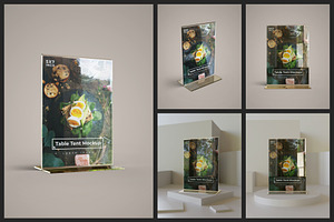 Acrylic Table Tent Mockup