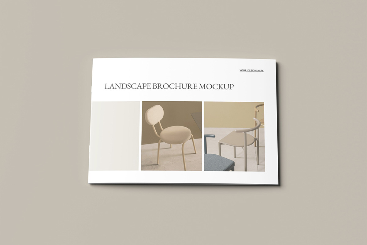 Landscape Catalog Brochure Mockup, a Books & Magazine Mockup by simuradi (Photo 7 of 9)