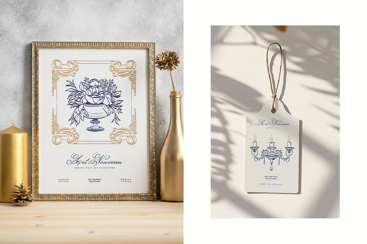 Art Nouveau | Wall Art Collection, an Object Graphic by Leleka.Store (Photo 6 of 21)