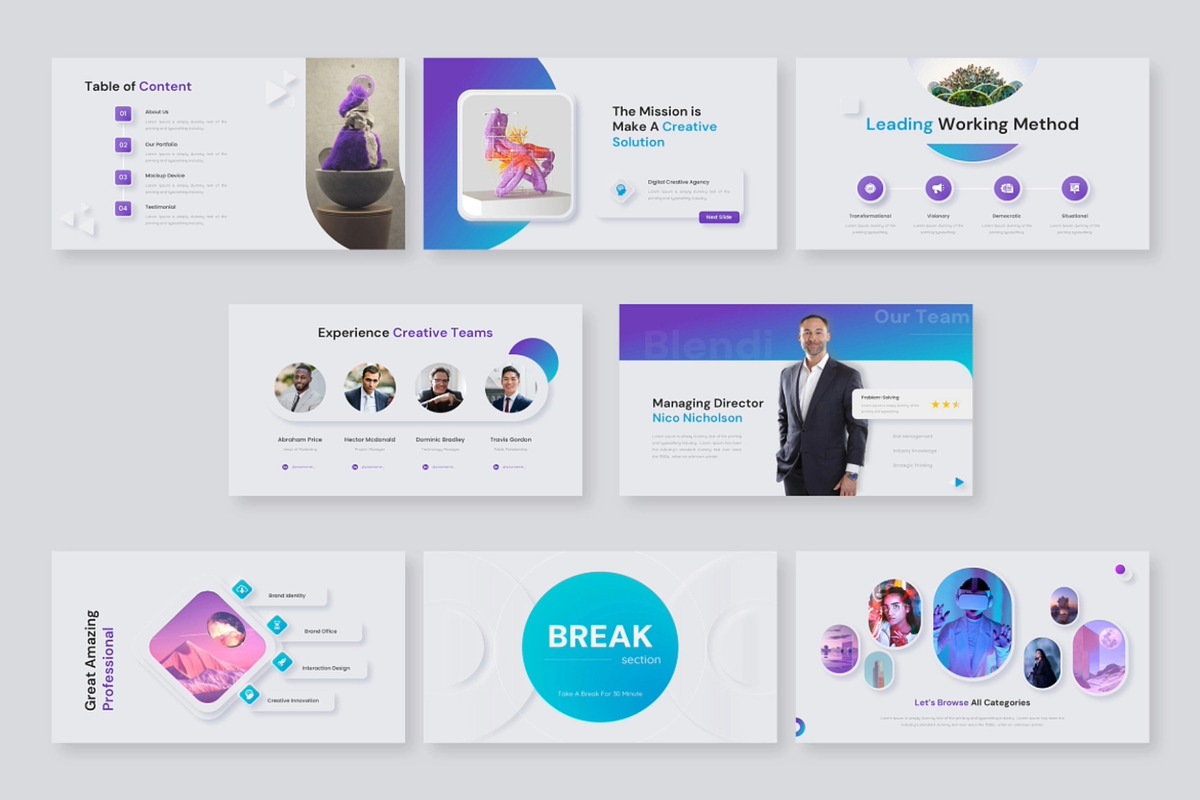 Blendi – Multipurpose PowerPoint, a Presentation Template by Premast (Photo 2 of 3)