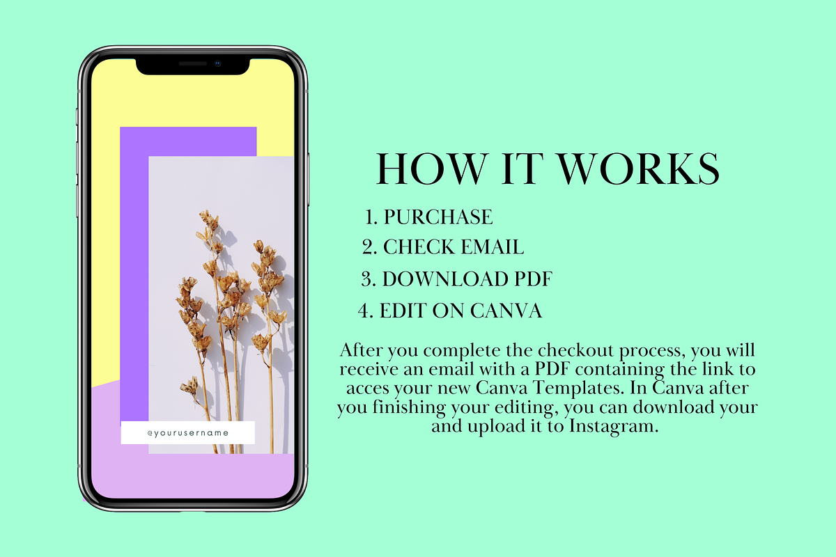 Instagram Template Pastel Theme, a Social Media Template by Daily Creative (Photo 7 of 7)