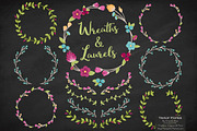 Bohemian Vector Flower Wreaths, an Illustration by Amanda Ilkov (Thumbnail 2 of 3)