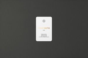 8.5x5.5 Business Card Mockup