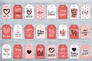 Valentine's Day Lettering And Cards