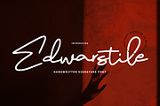 Edwarstile - Monoline Signature, a Script Font by tebaltipislab (Thumbnail 1 of 11)