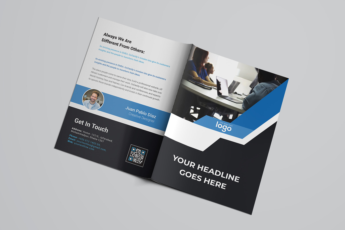 Business Bifold Brochure, a Brochure Template by ZAAS (Photo 6 of 8)