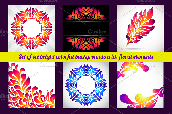 Set Of Colorful Patterns