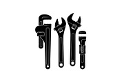 Wrench Tool Silhouette Vector Bundle, an Illustration by Amazin_art (Thumbnail 10 of 48)