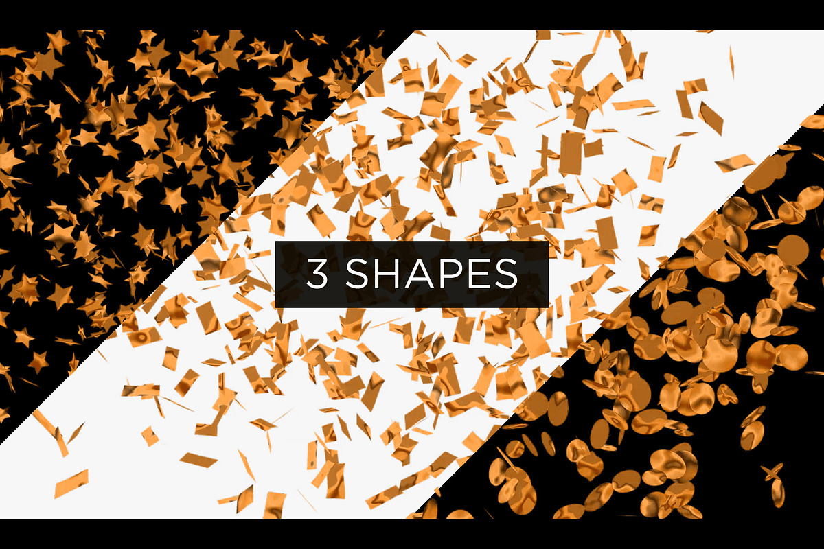 Gold Confetti Video Overlays, a Background Graphic by Enchanted Studios (Photo 2 of 5)