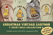 Christmas Bell Vintage Cartoon, an Illustration by vectstudio (Thumbnail 1 of 5)