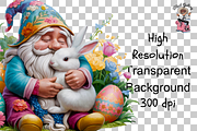 Easter Gnome Clipart PNG Bundle, an Illustration by Clipart Bloom (Thumbnail 15 of 18)