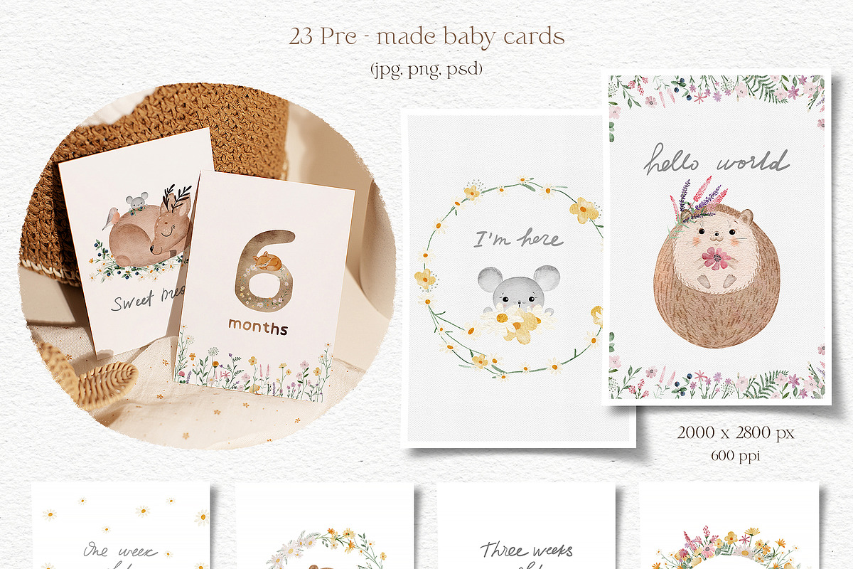 Blossom baby animals kids collection, an Animal Illustration by Allure Art (Photo 18 of 26)