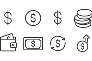 Vector illustration of finance line, a Finance Illustration by ZinetroN