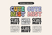 Cute Mist - Bubble Groovy Font, a Handwritten Font by Jozoor (Thumbnail 2 of 8)