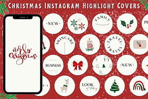 Christmas Instagram Highlight Covers