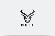 Bull Head Logo, a Branding & Logo Template by Logosava (Thumbnail 1 of 2)