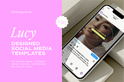 LUCY | Canva Social Media Template, a Social Media Template by Third Ginger Studio (Thumbnail 1 of 7)